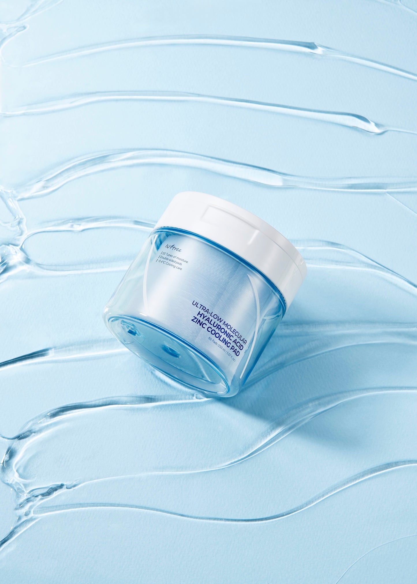 Isntree Ultra-Low Molecular Hyaluronic Acid Zinc Cooling Pad 150ml 60ea